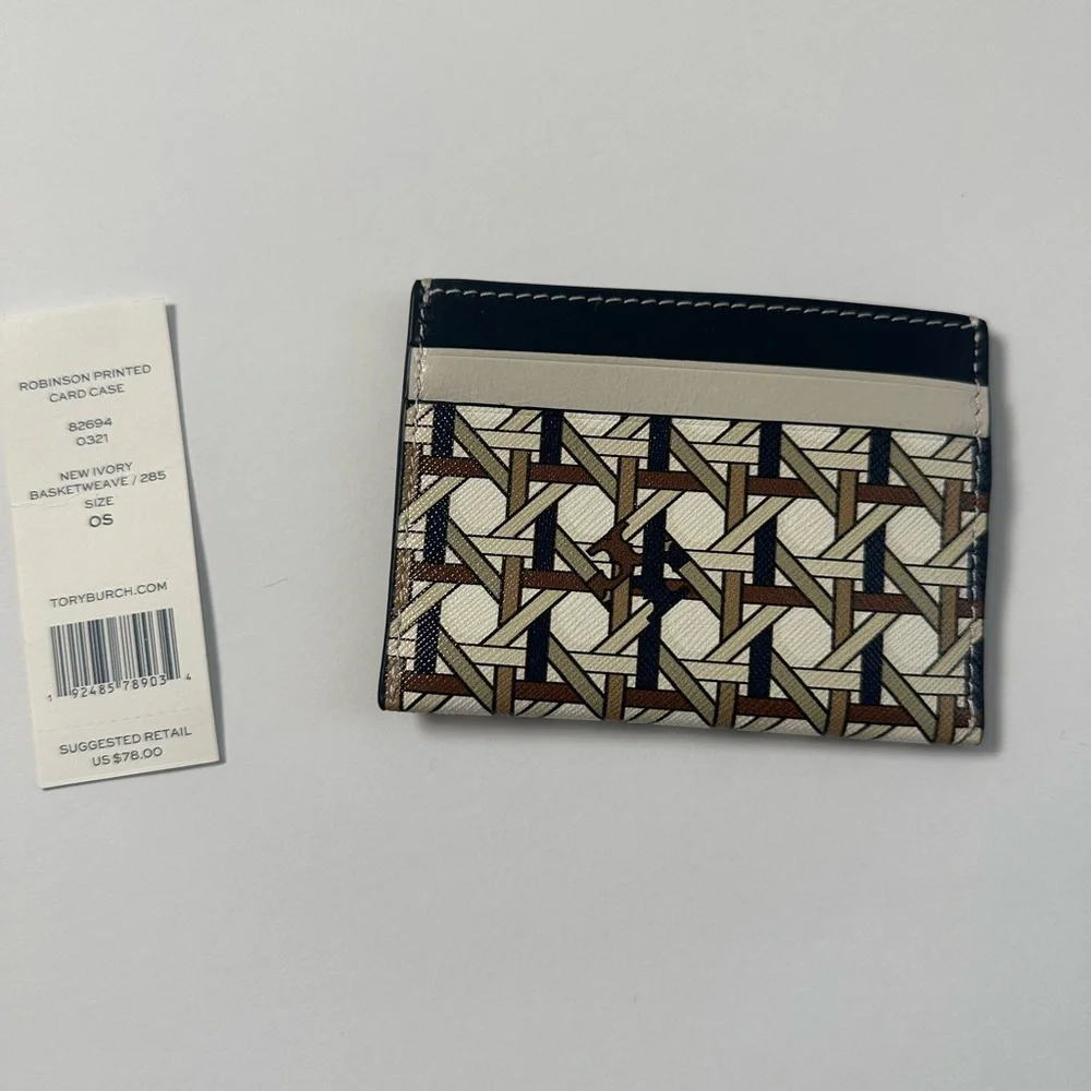 Tory Burch Geometric Card Holder - Picture 2 of 3